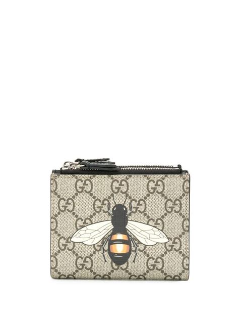 female gucci bumblebee wallet|Gucci bee wallet price.